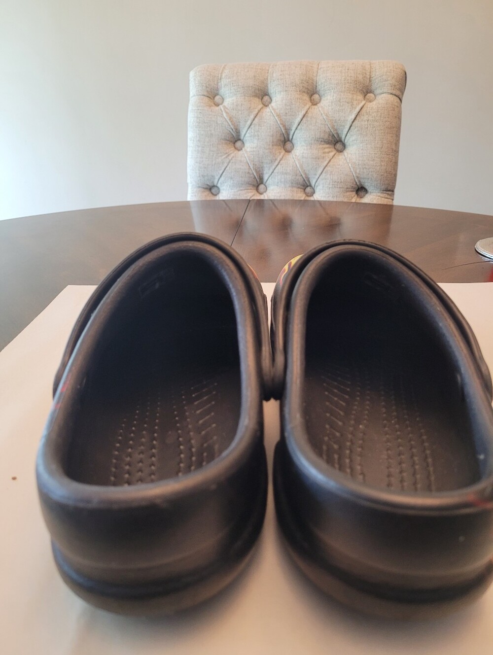 Unisex Crocs  Men's (10) Women's (12) Black Flame Crocs - Comfortable - Picture 4 of 8